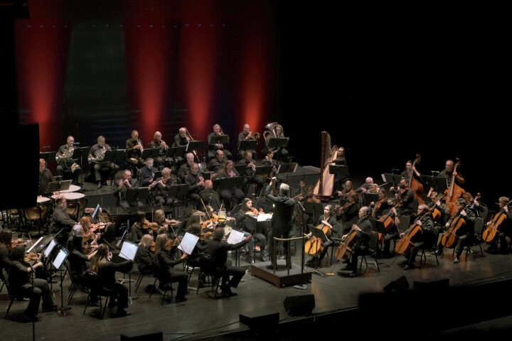 orchestra on stage