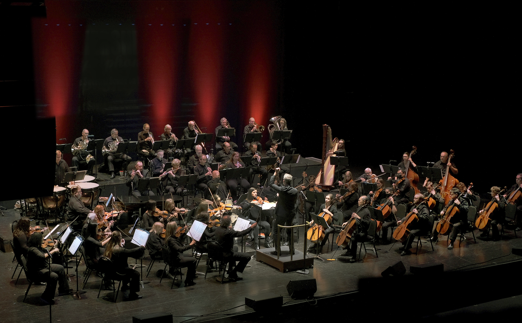 orchestra on stage